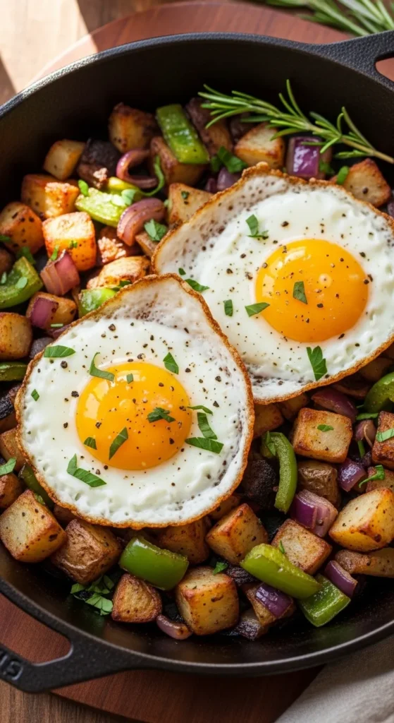 Crispy Veggie Potato Hash
