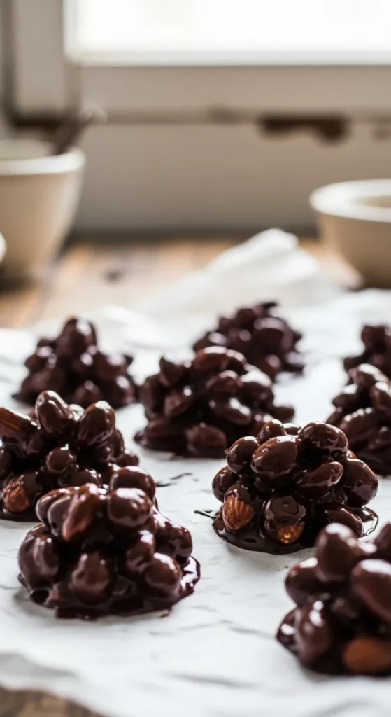 Dark Chocolate Almond Clusters