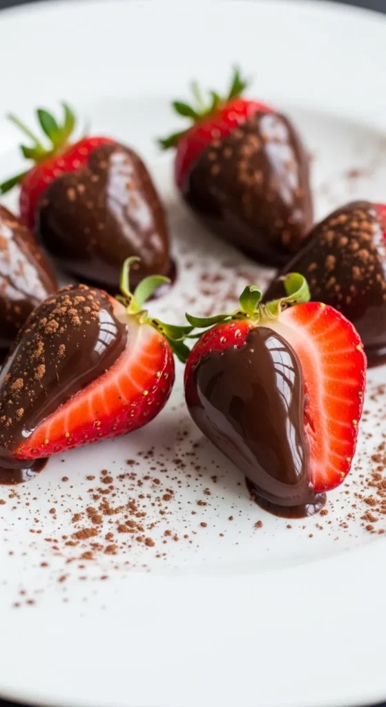 Dark Chocolate-Dipped Strawberries