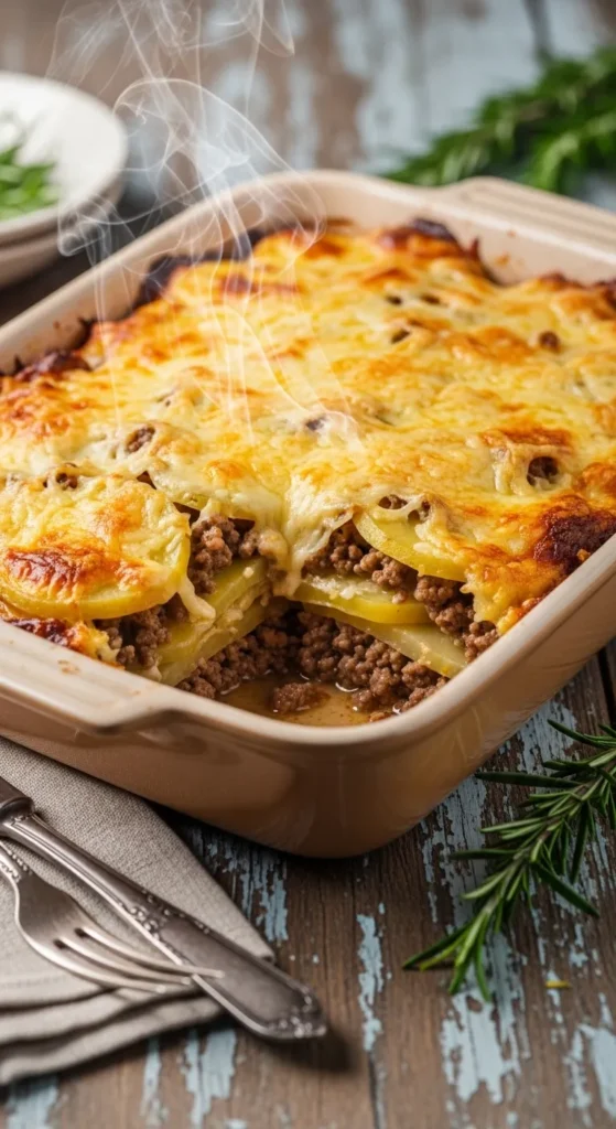 Easy Beef and Potato Casserole
