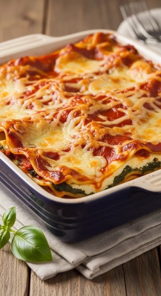 Easy Spinach Vegetable Lasagna