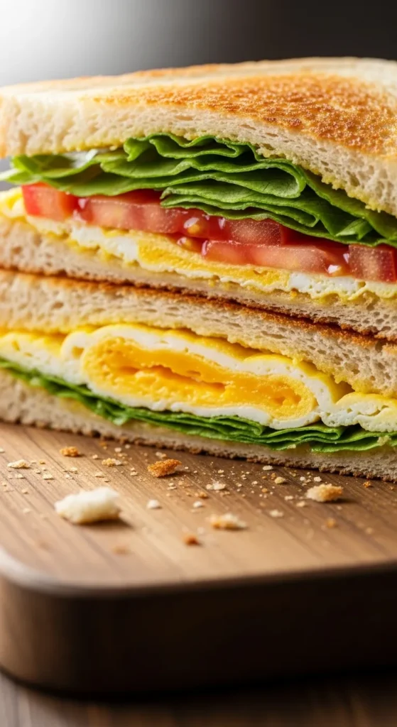 Egg and Veggie Sandwich