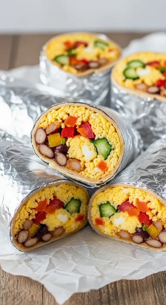 Freezer Breakfast Burritos