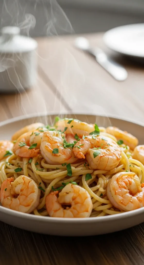 Garlic Butter Shrimp Pasta