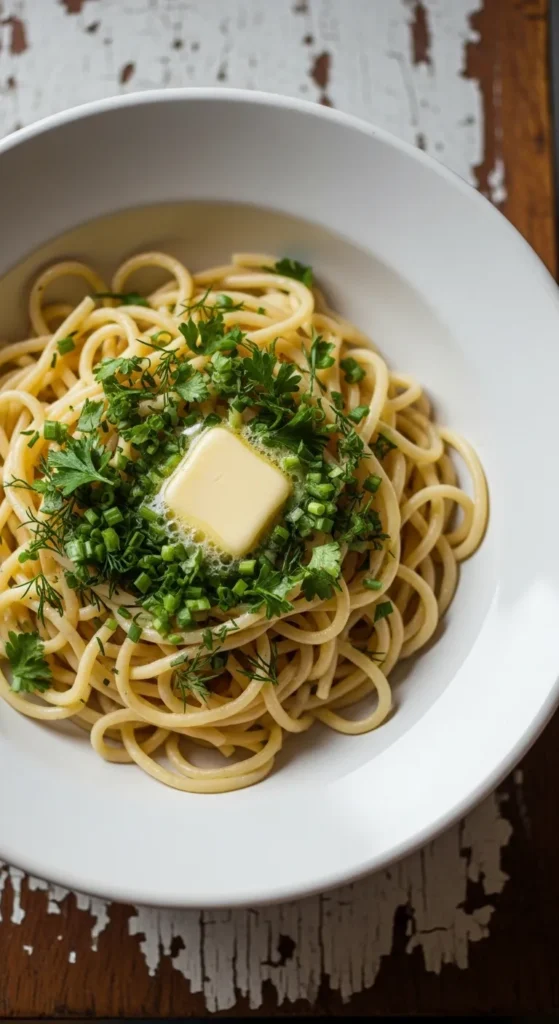 Garlic Herb Butter Noodles