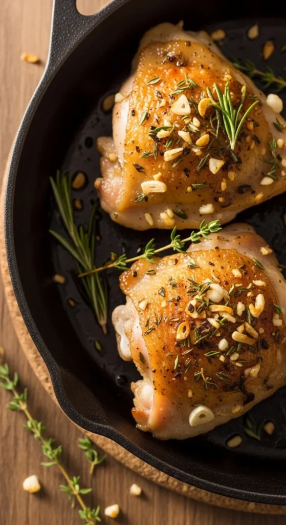 Garlic and Herb Chicken Thighs