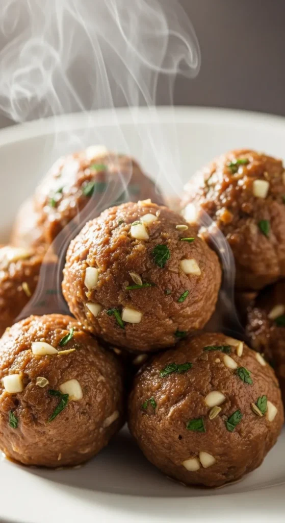 Garlic and Herb Mini Meatballs