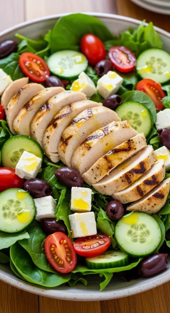 Greek Salad with Grilled Chicken