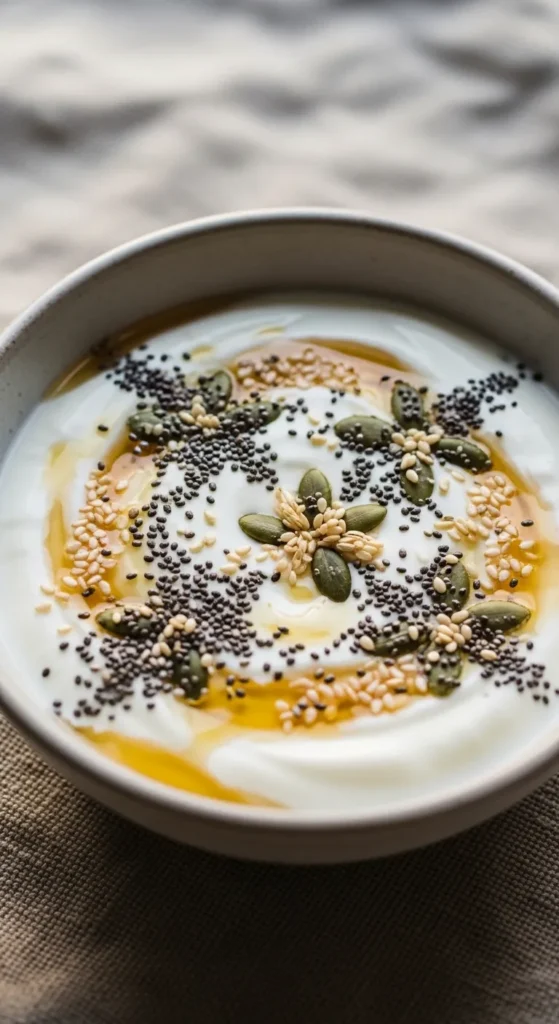 Greek Yogurt with Honey and Seeds