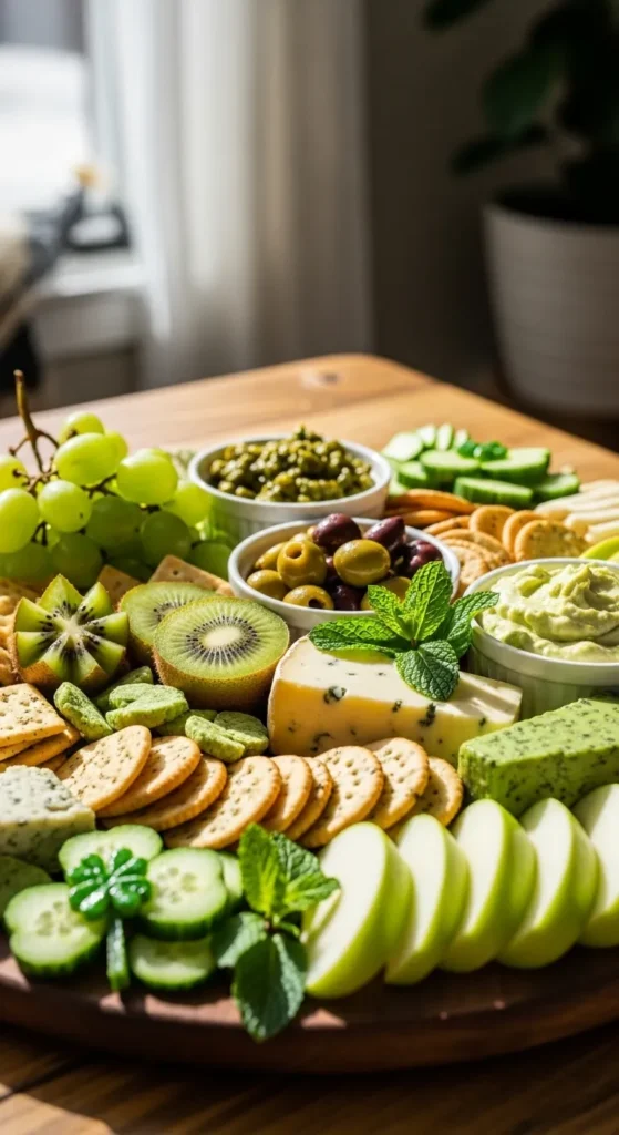 Green Afternoon Snack Board