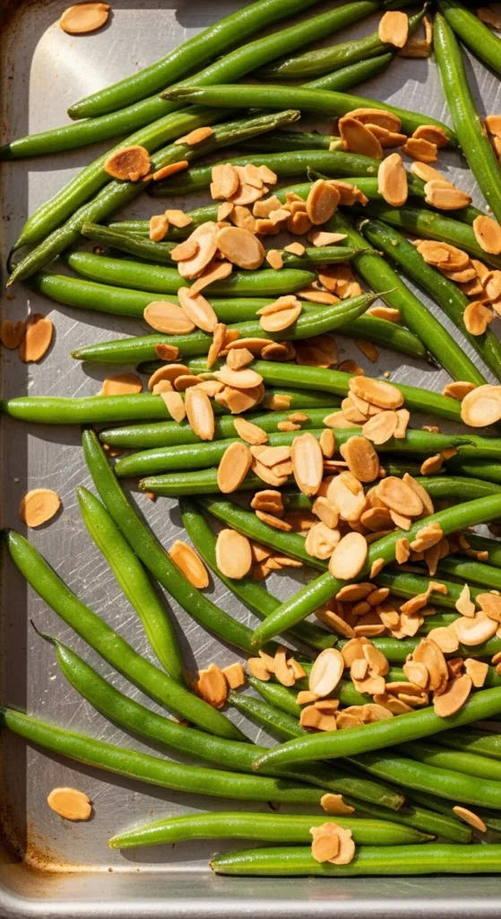 Green Bean Almondine Sheet Pan