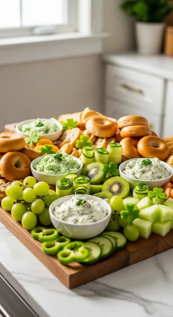 Green Breakfast Charcuterie Board