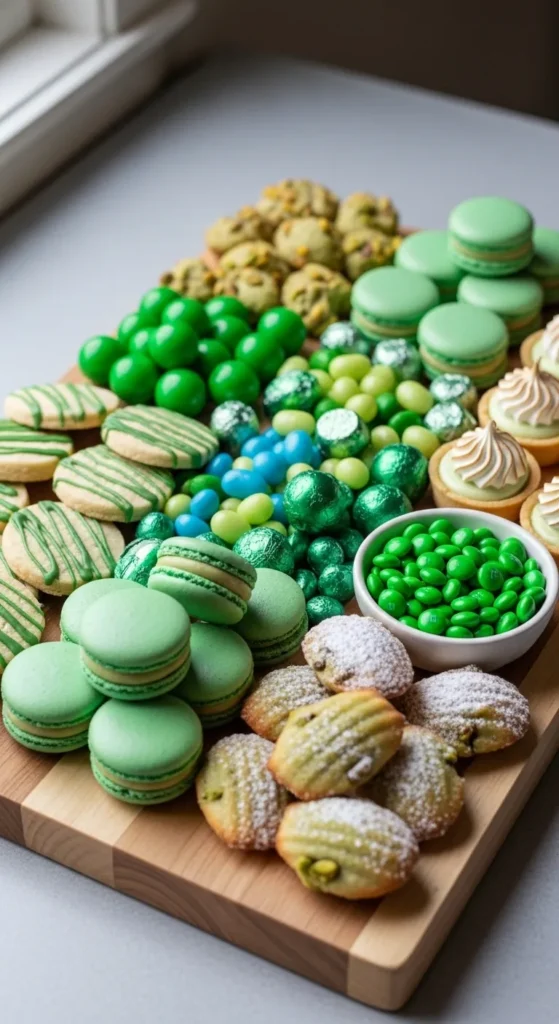 Green Dessert Charcuterie Board