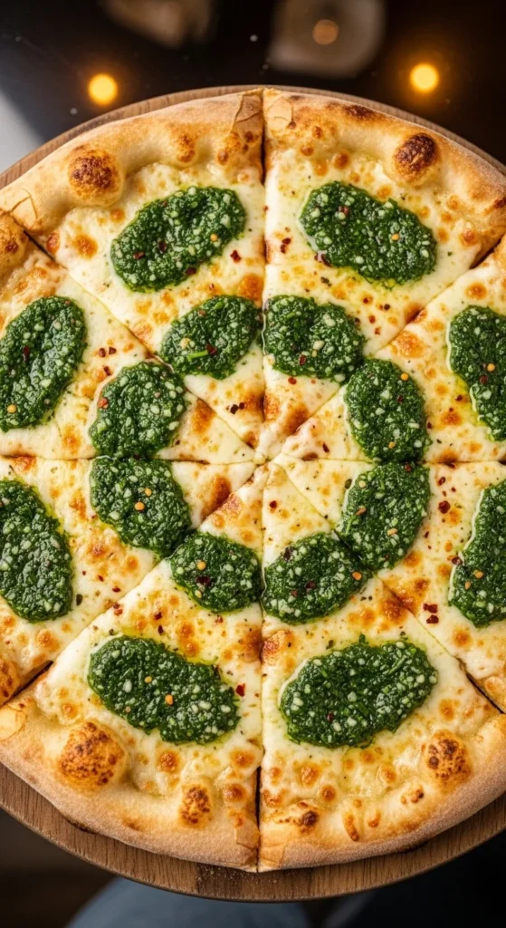 Green Garlic and Herb Pizza