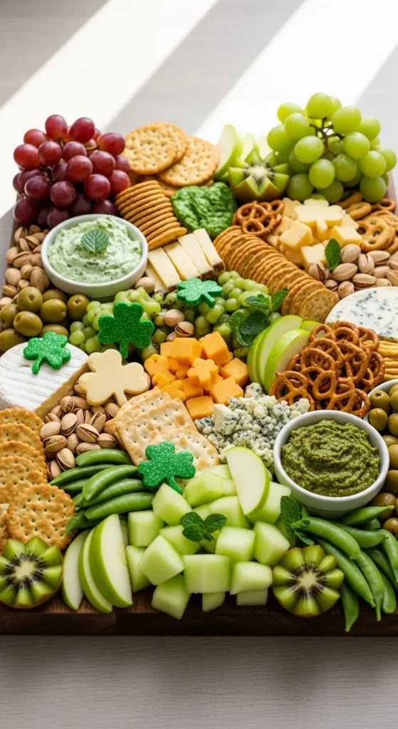 Green-Themed Grazing Tray