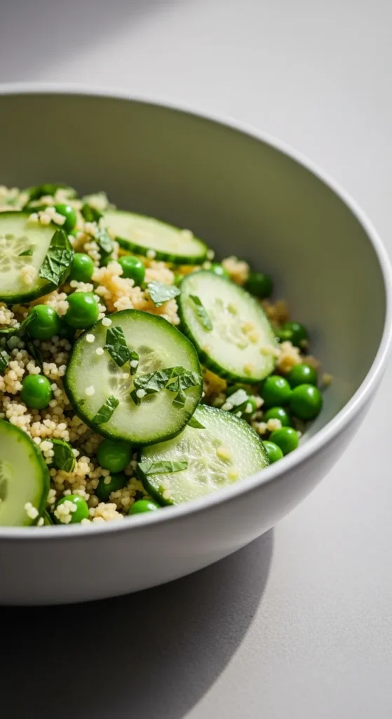 Green Veggie Couscous Bowls