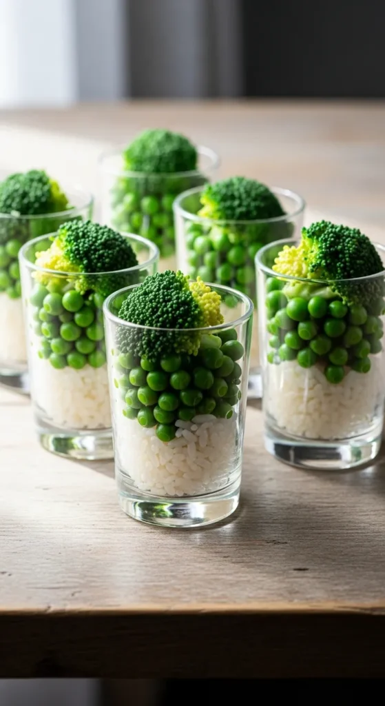 Green Veggie Rice Cups