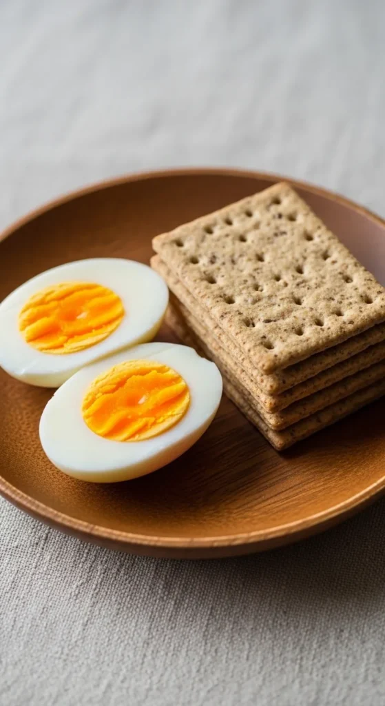 Hard-Boiled Eggs with Crackers
