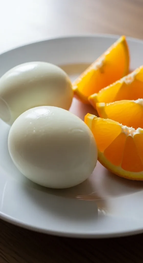Hard-Boiled Eggs with Fruit
