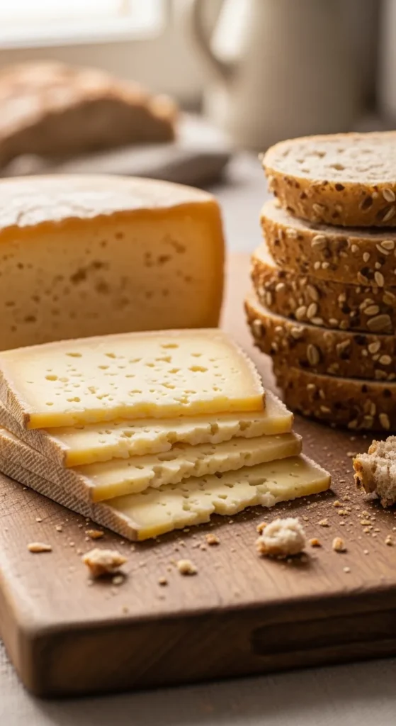 Hard Cheese and Whole Grain Bread