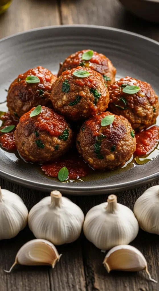 Herb and Garlic Turkey Meatballs