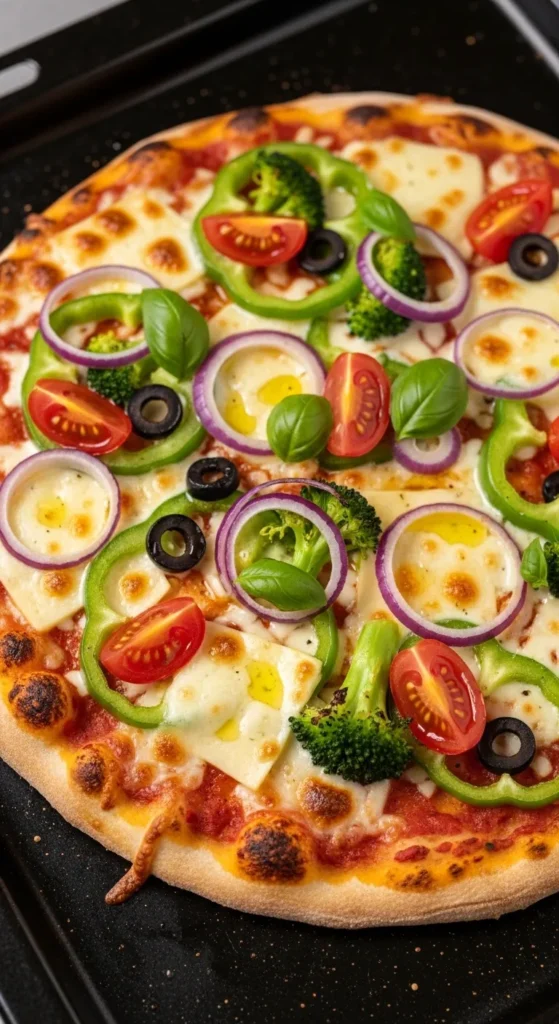 Homemade Budget Vegetable Pizza