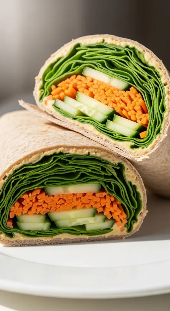 Hummus and Veggie Wrap