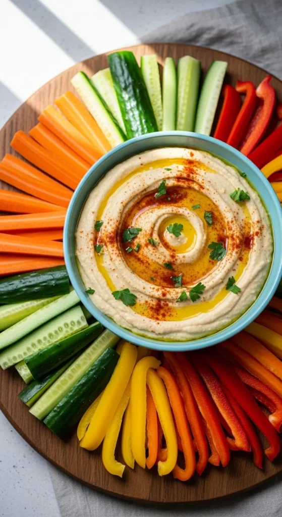 Hummus with Veggie Sticks