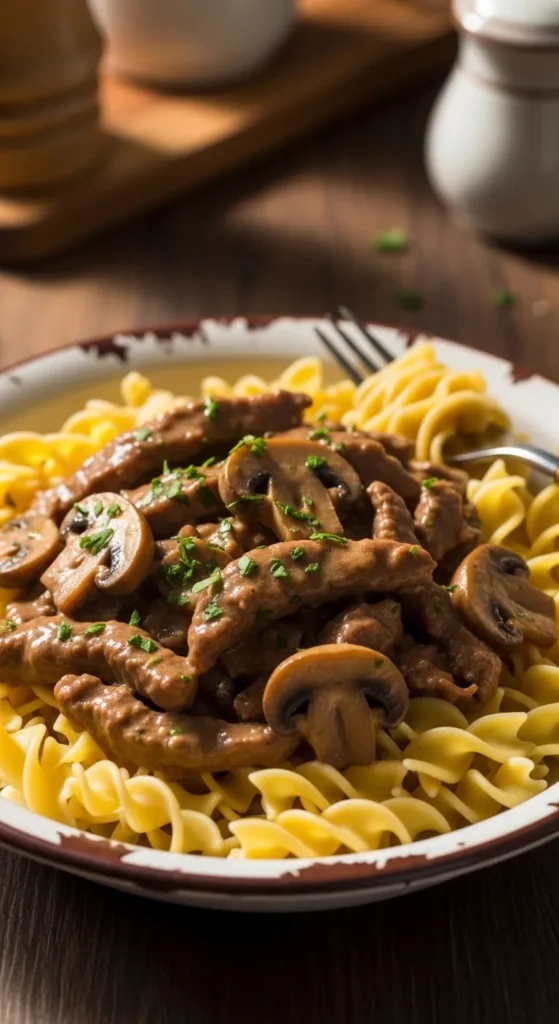 Irish Beef Stroganoff