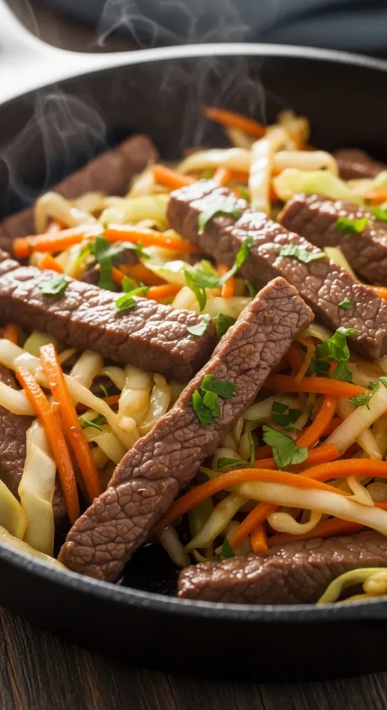 Irish Beef and Cabbage Skillet