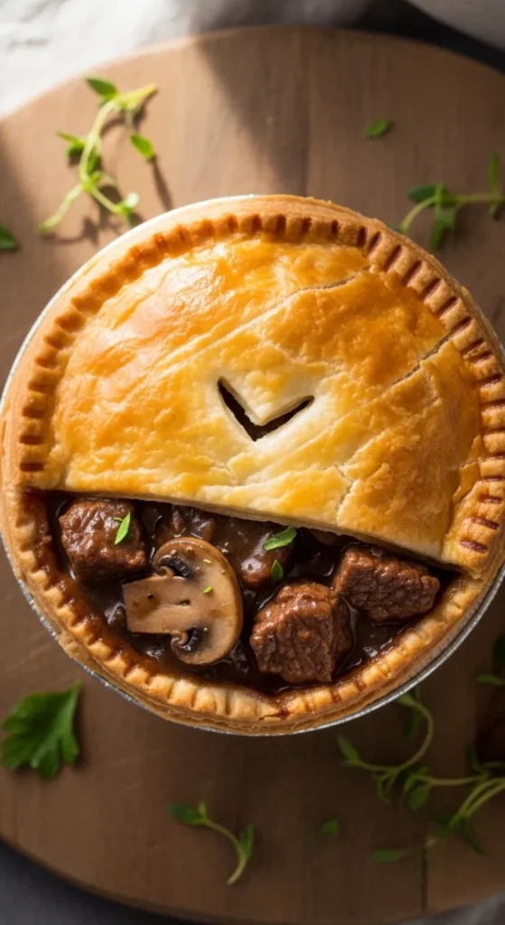 Irish Beef and Mushroom Pie