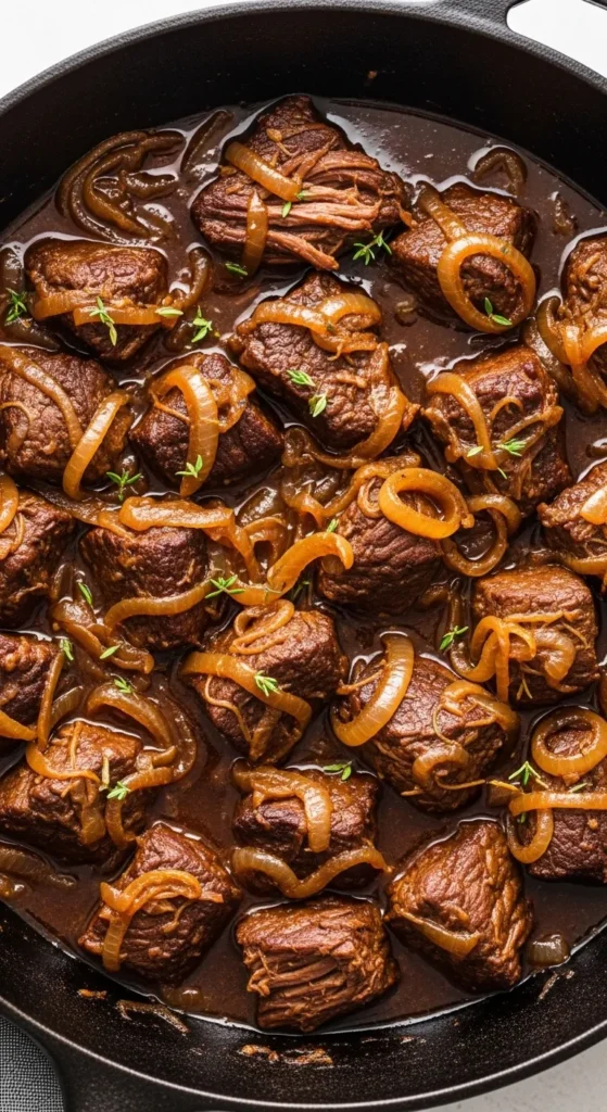 Irish Braised Beef with Onions
