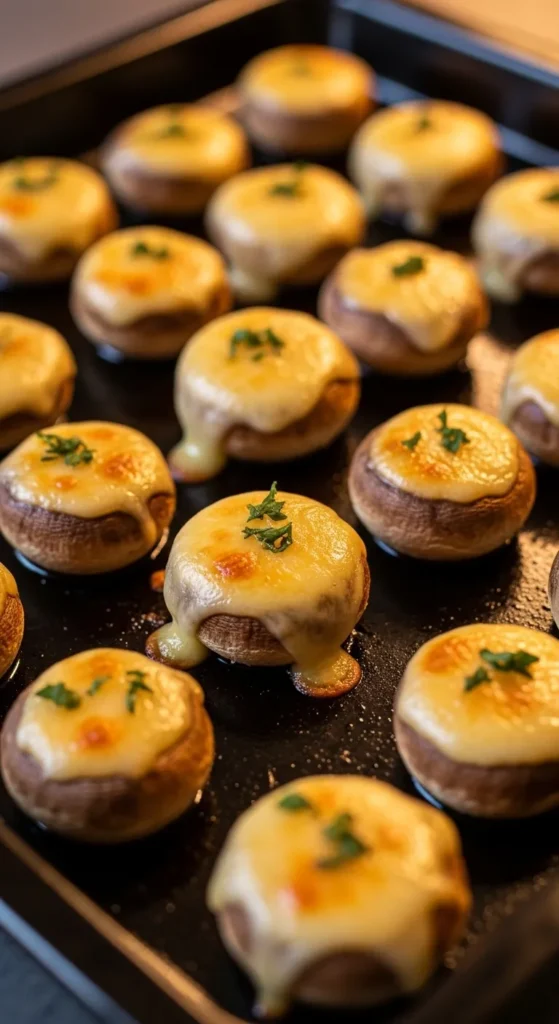  Irish Cheddar Stuffed Mushrooms
