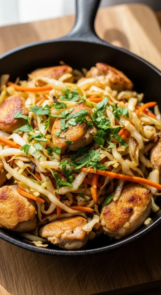  Irish Chicken and Cabbage Skillet