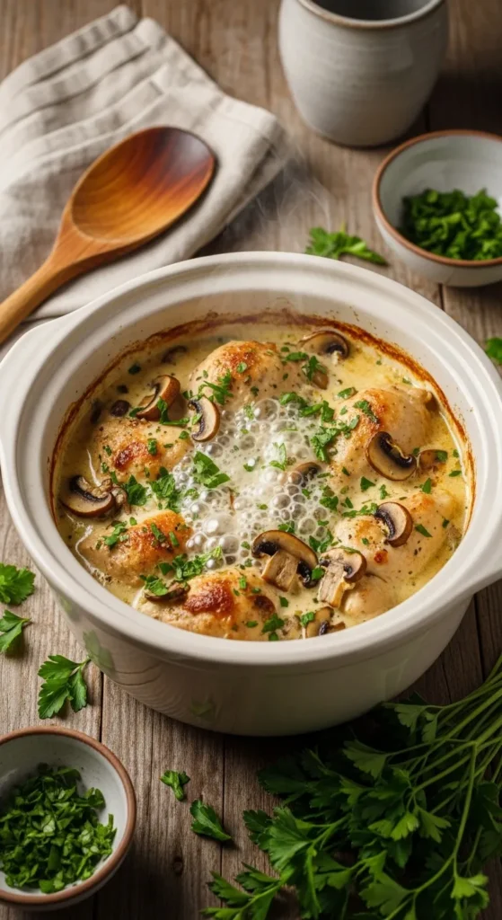 Irish Chicken and Mushroom Casserole