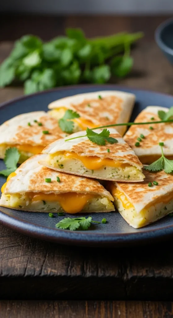 Irish Potato and Cheese Quesadillas