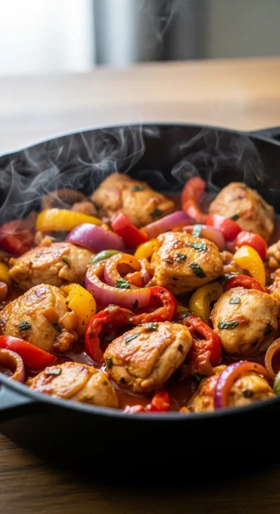 Italian Sausage and Peppers (Chicken Substitute)