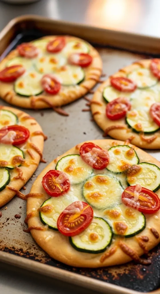 Italian Veggie Flatbread Bake