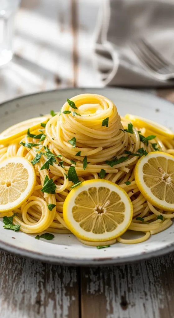 Lemon Butter Spaghetti