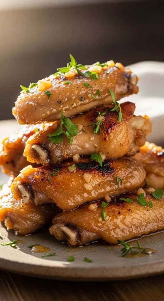  Lemon Garlic Chicken Wings