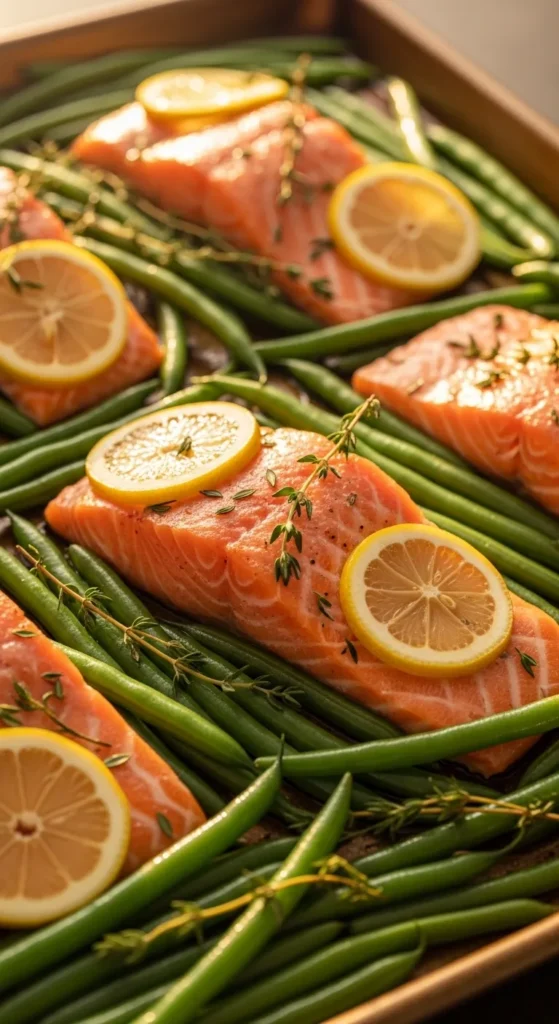 Lemon-Herb Salmon with Green Beans