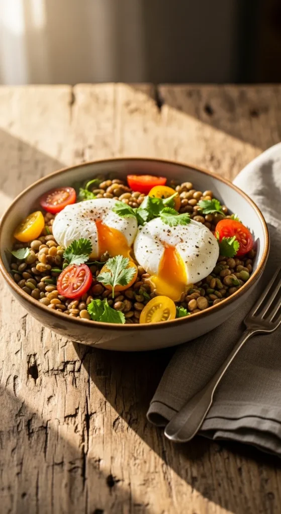 Lentil Breakfast Bowl