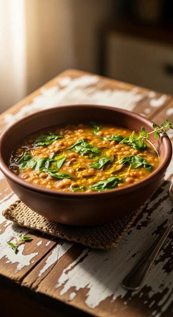 Lentil and Spinach Soup