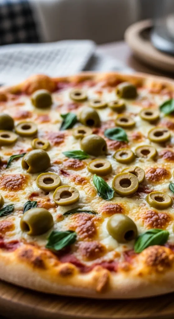  Lucky Green Olive Pizza