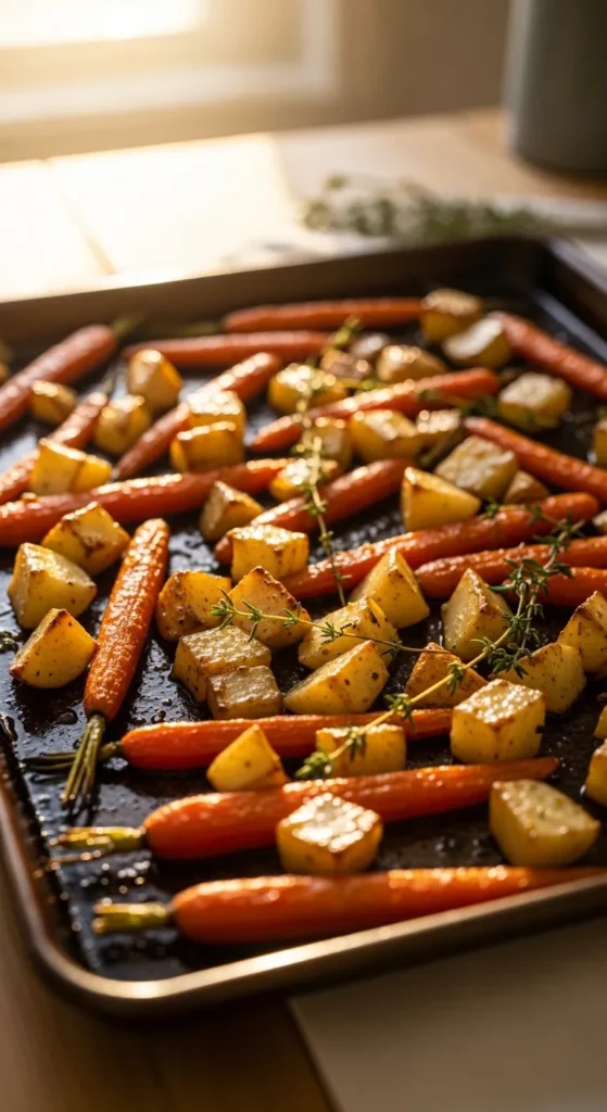 Maple-Glazed Carrots and Potatoes