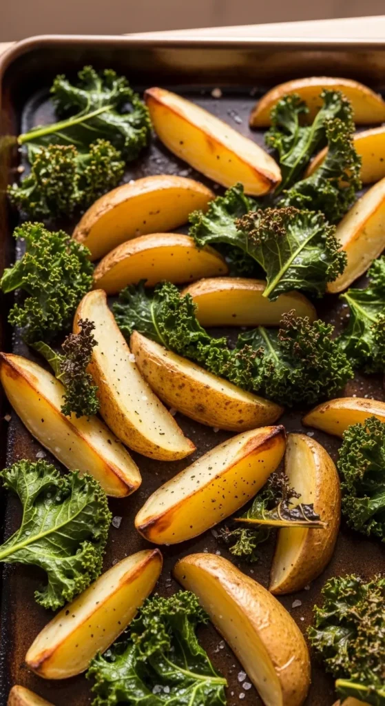One-Pan Potato and Kale Bake