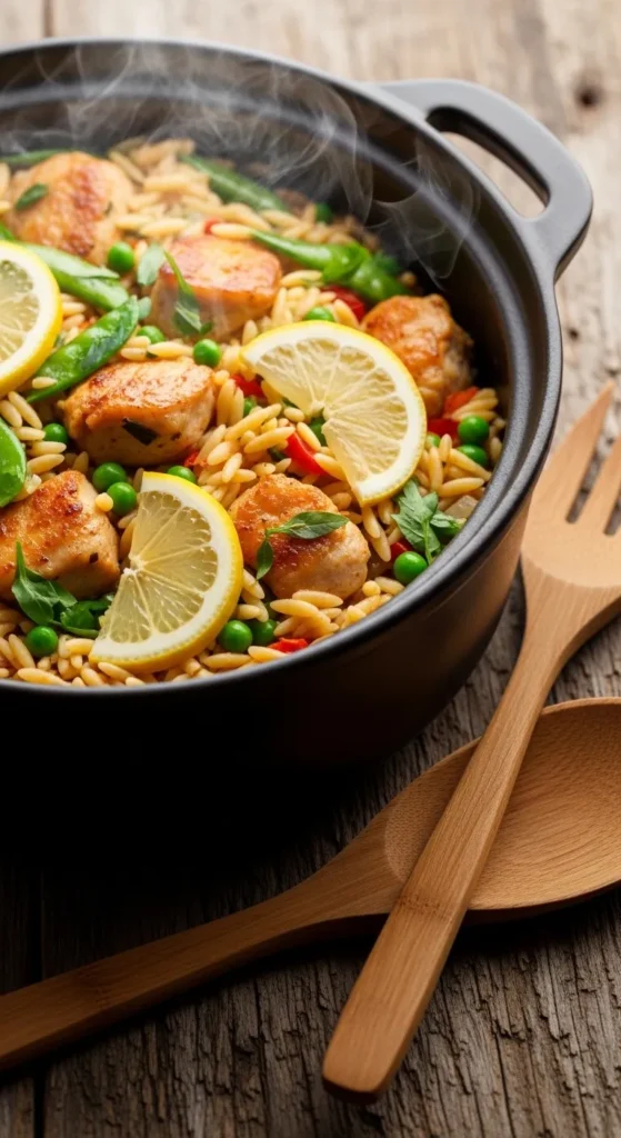 One-Pot Lemon Chicken Orzo