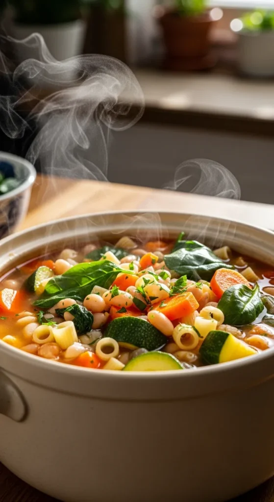 One Pot Minestrone Soup