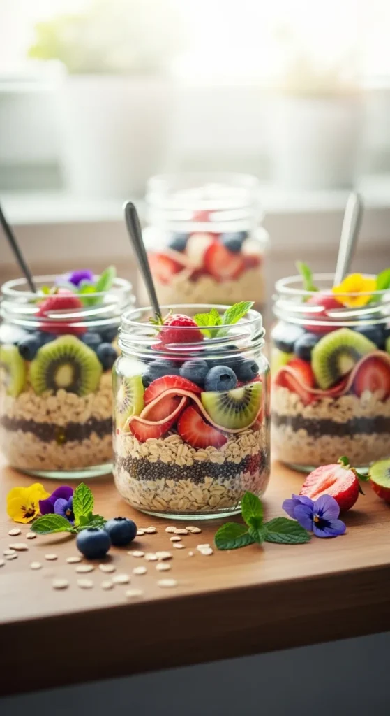 Overnight Oats with Seasonal Fruit