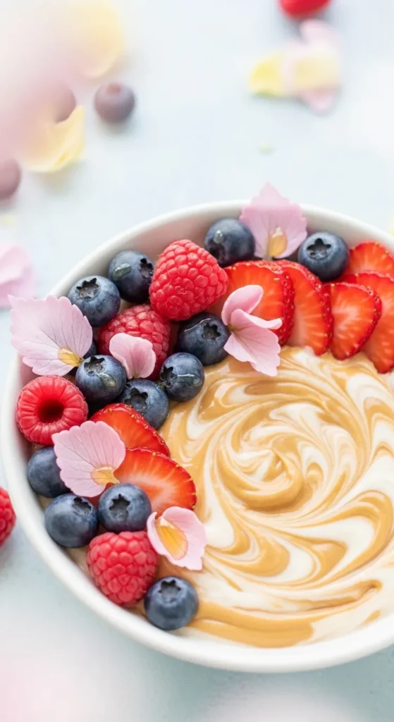 Peanut Butter Plant Yogurt Swirl